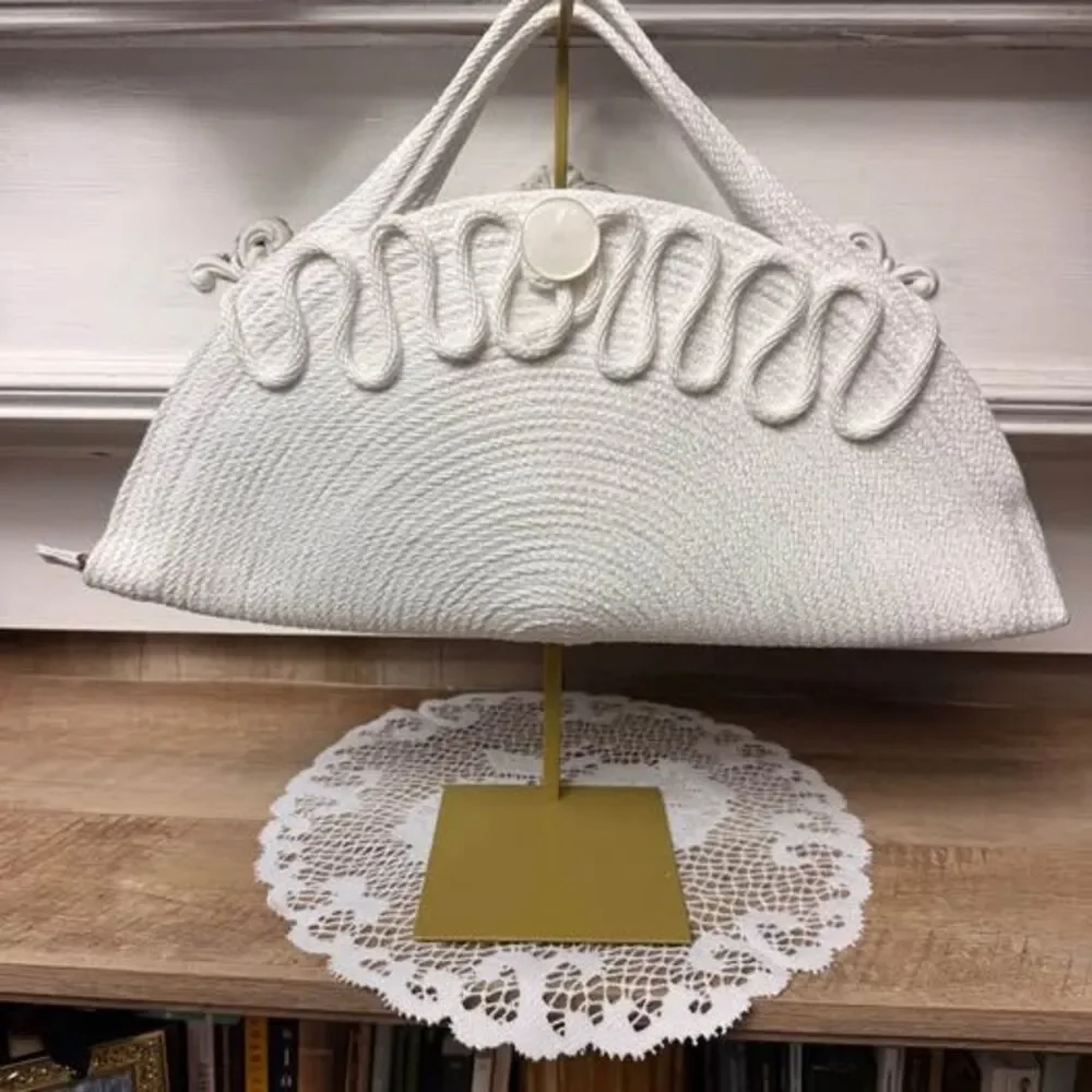 Handmade White Rope Purse! - Picture 1 of 5